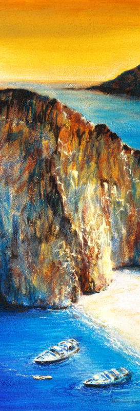 affresco stile Trompe l'oeil  Spiaggia degli Usignoli - PT 100839 
